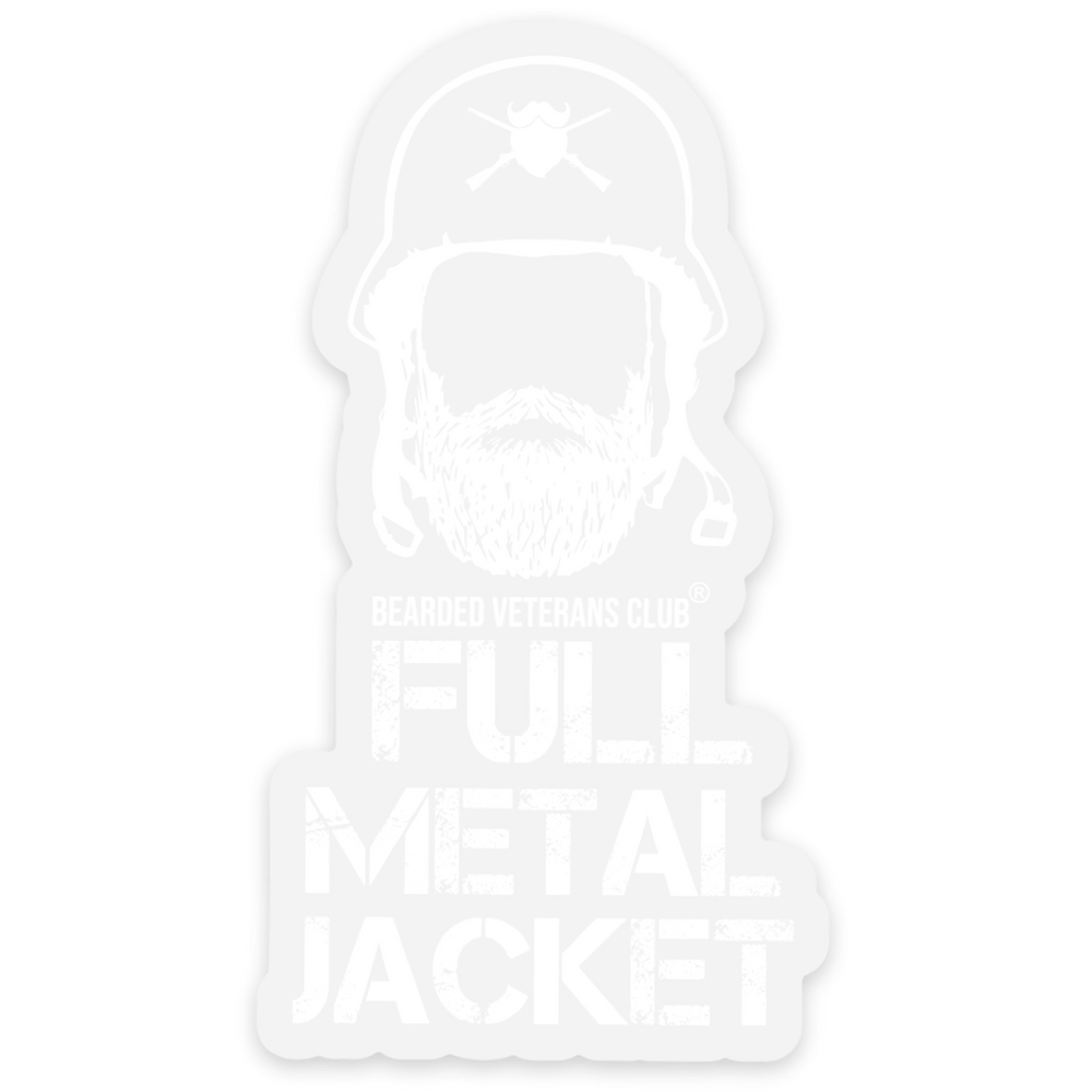 Full Metal Jacket Clear Sticker - 3.3