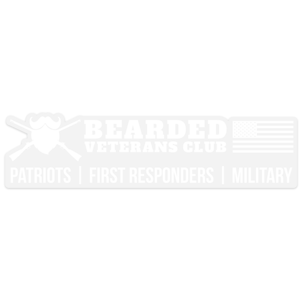Patriots, First Responders, Military Clear Sticker - 9